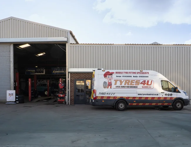 Van with garage