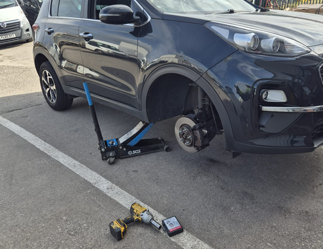 Locking wheel nut removal